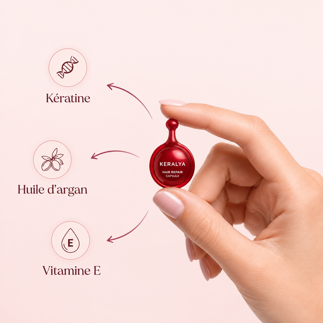 Huile Keralya pour limiter la perte de cheveux et renforcer la fibre capillaire