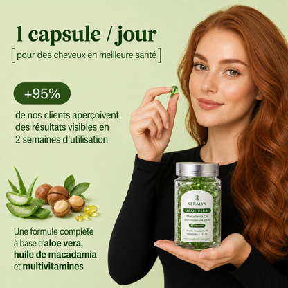 Serum keratine et vitamines A C E B5 pour cheveux nourris et soin anti-frisottis